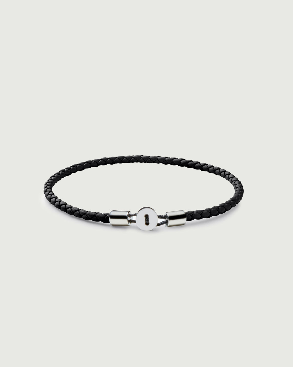 Gordon Leather Bracelet | Silver